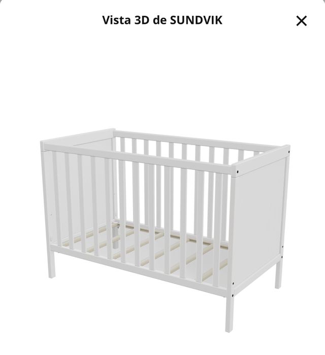 Berço + colchão ikea