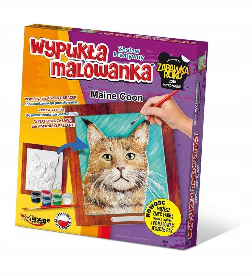 Wypukła Malowanka Koty - Maine Coon, Mirage Hobby