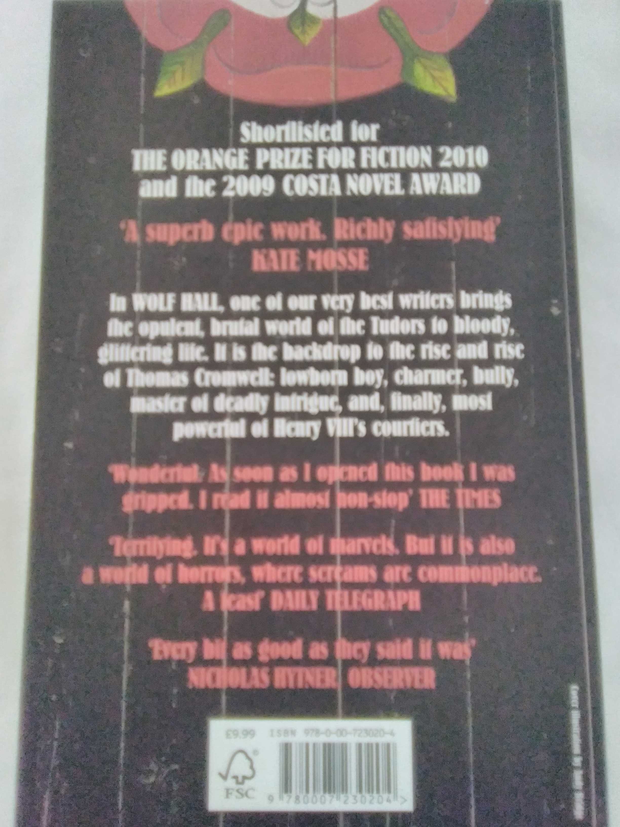 Livros 1-2 "Wolf Hall" de Hilary Mantel (edição em INGLÊS)