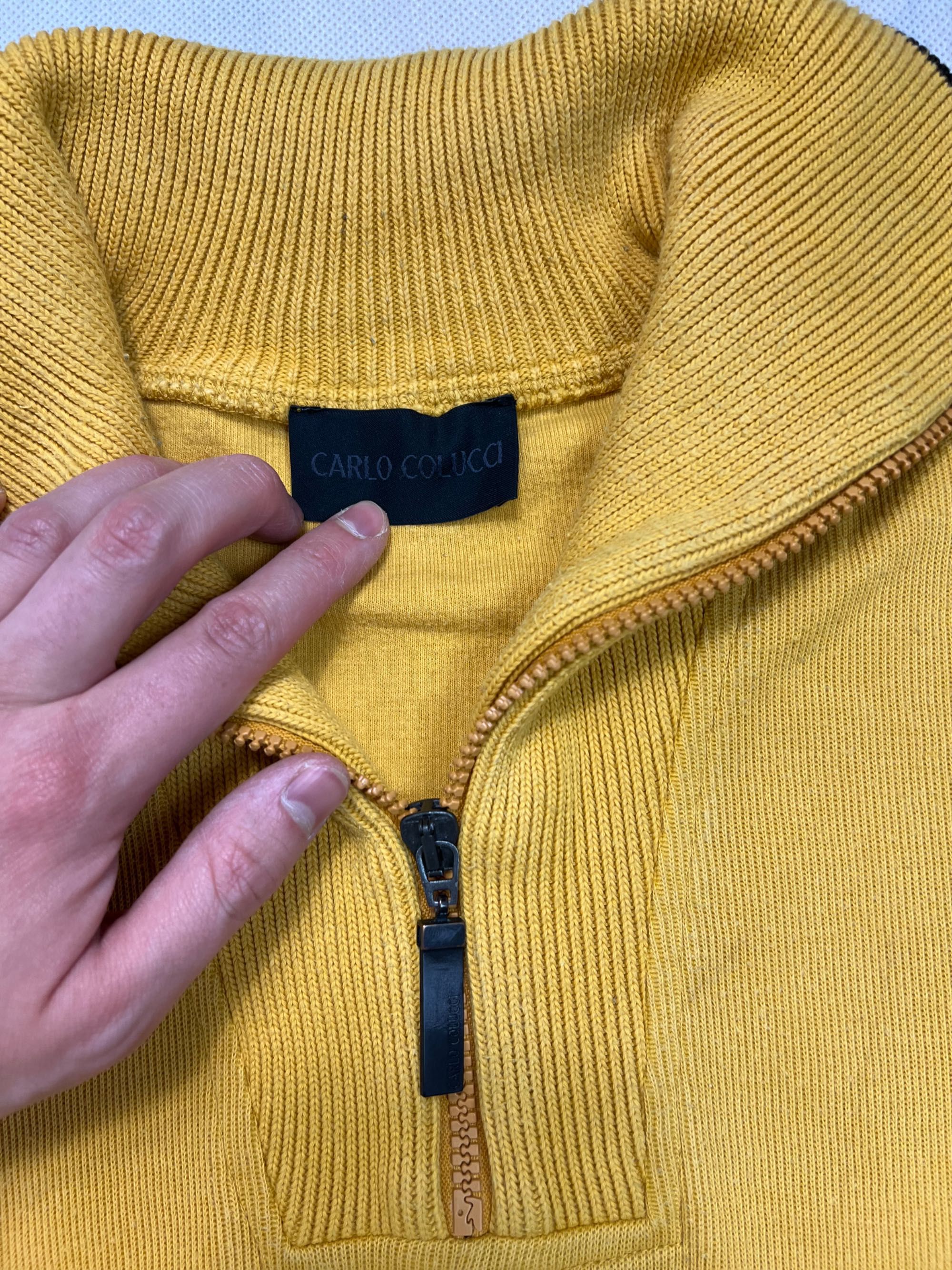 Sweter Carlo Colucci half zip