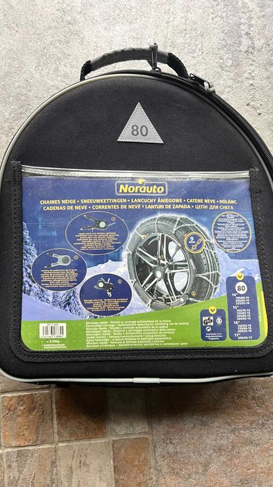 Łańcuchy śniegowe 80 Norauto Nowe