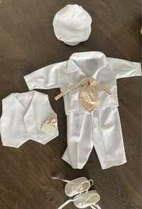 Komplet na chrzest niemowlęcy / dla chłopca 68 biały