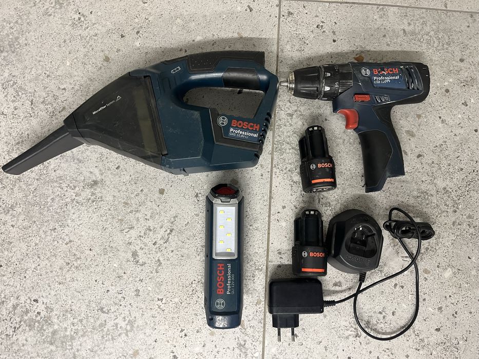 Wkrętarka odkurzacz lampka Bosch FB