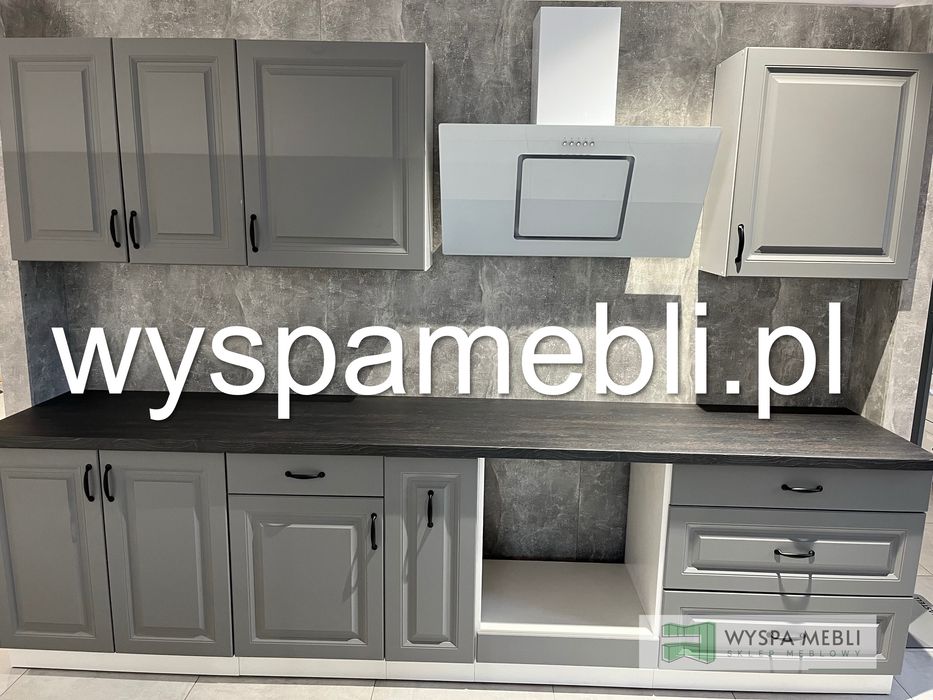 MEBLE kuchenne typu skandynawskie dowolny układ MDF 300cm kuchnia frez