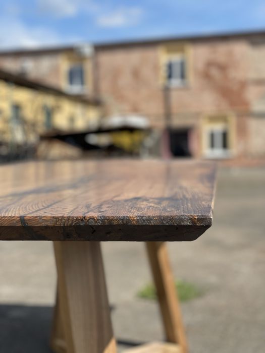 Стіл обідній, кухонний з натурального дерева