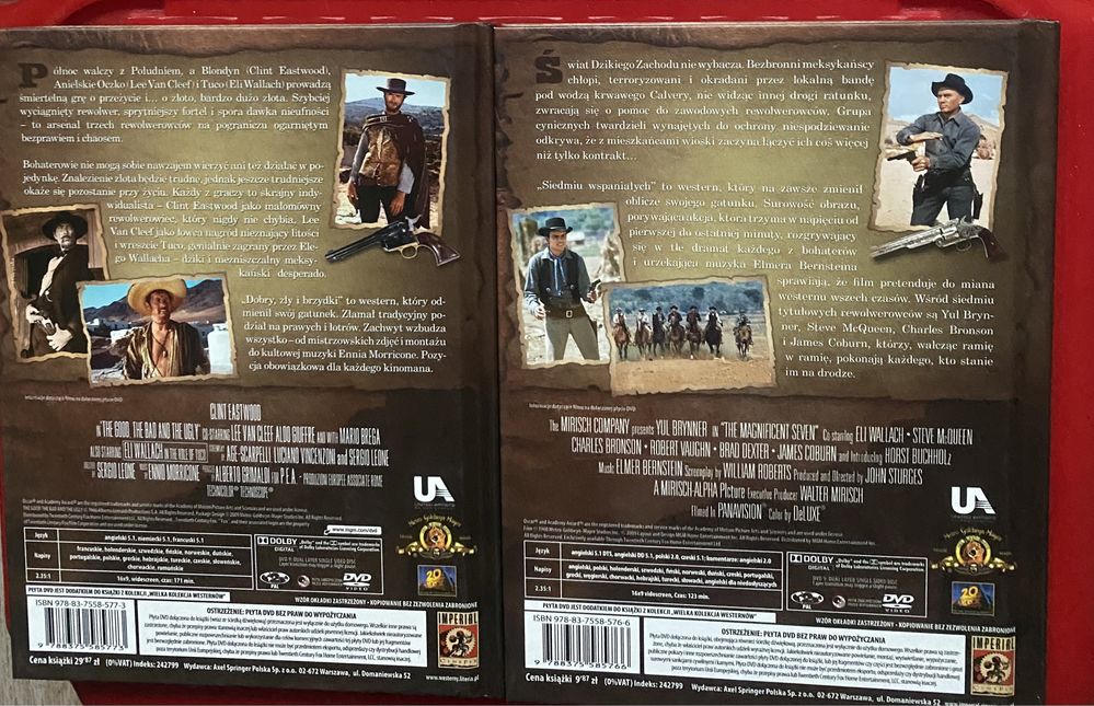 Film  DVD i książka - kolekcja Westernów  -nowa