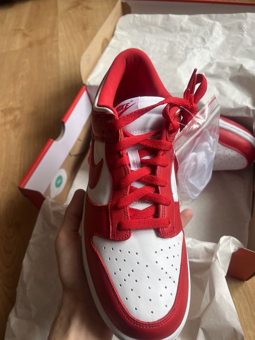 Nike dunk low panda red nowe 44r