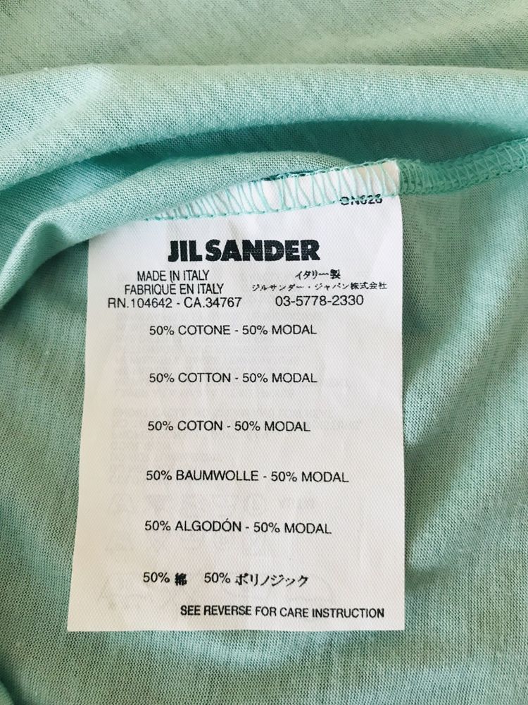 Футболка Jil Sander розм S наш 44 майка топ бавовна модал мятний