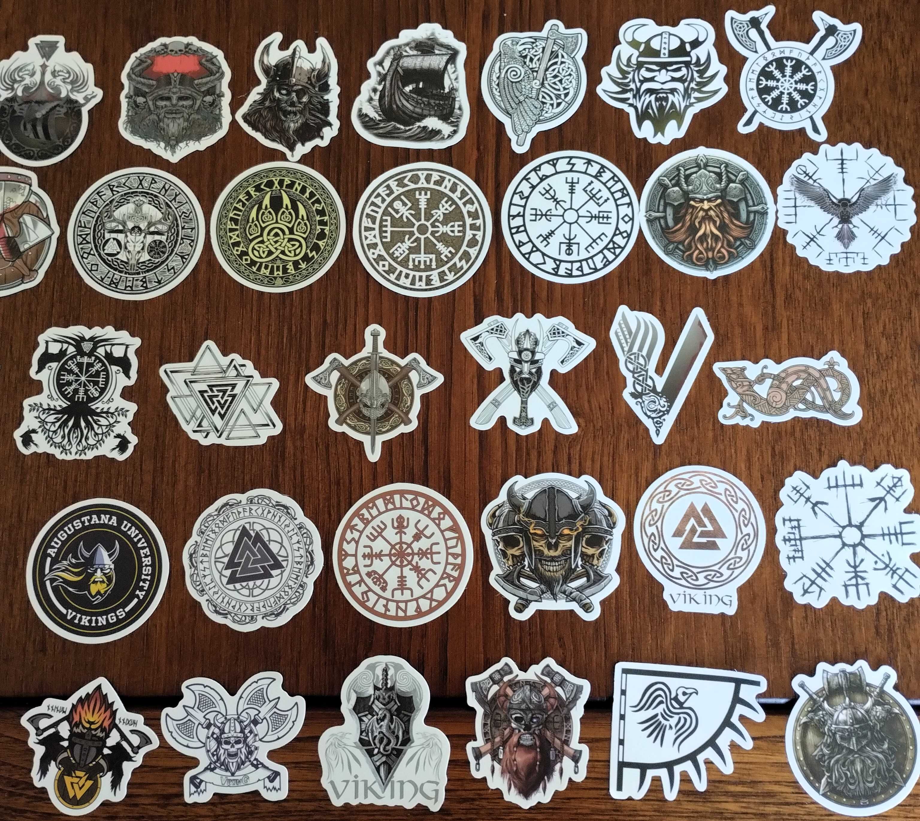 Conjunto 53 Autocolantes Vikings Coleção
