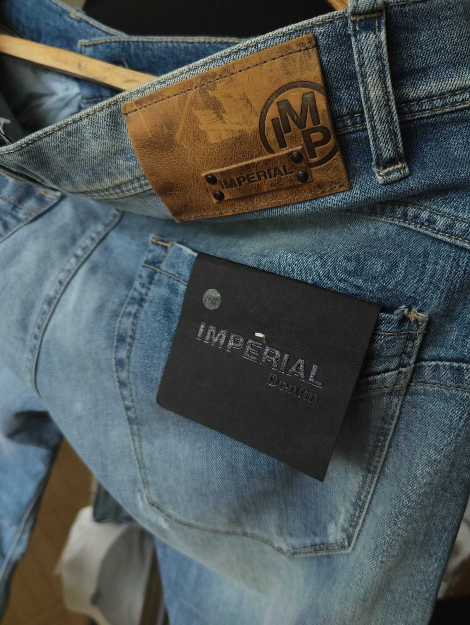 Джинсы Imperial jeans Italy w32 stretch blue.