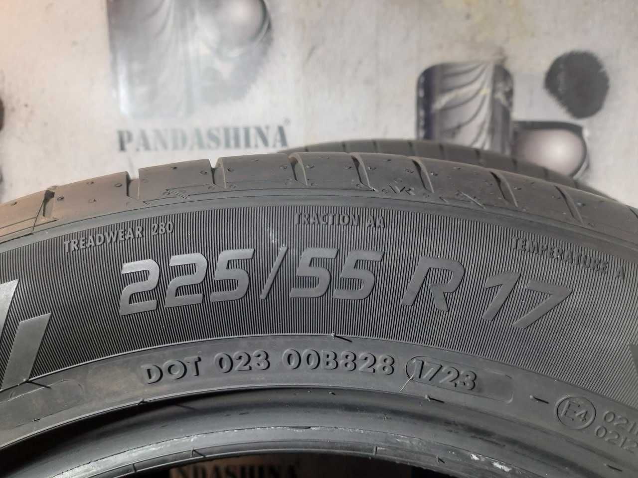 Шини 6,5-7мм 225/55 R17 VREDESTEIN Ultrac б/у літо склад