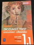 Nowe Zrozumieć tekst, zrozumieć człowieka 1.1,  podręcznik WSiP