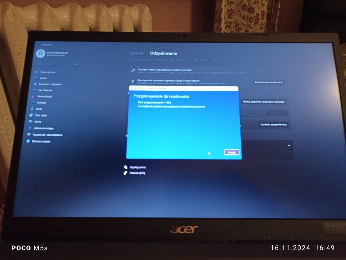 Laptop Acer Extensa Ex215-32, pentiumN5100, 15'6,, SSD 512GB, 12GB RAM