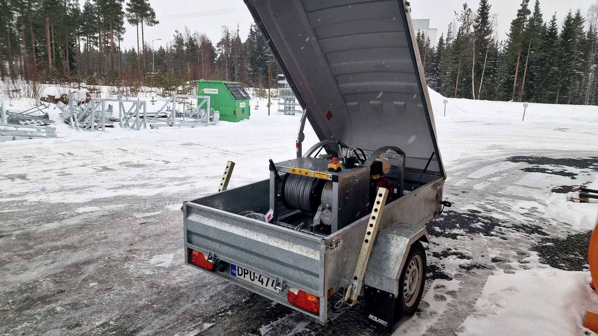 Wciągarka linowa do kabli JKS WT 750, 2000 kg siły ciągu