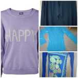 Camisolas Desigual, Esmara by Heidi Klum e Benetton, casaco Primark