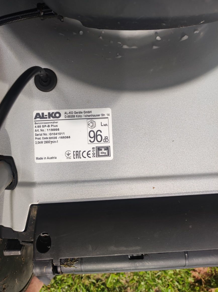 Mało używana AL-KO Classic Plus 4.62 SP-B Kosiarka spalinowa 2,0kW/46