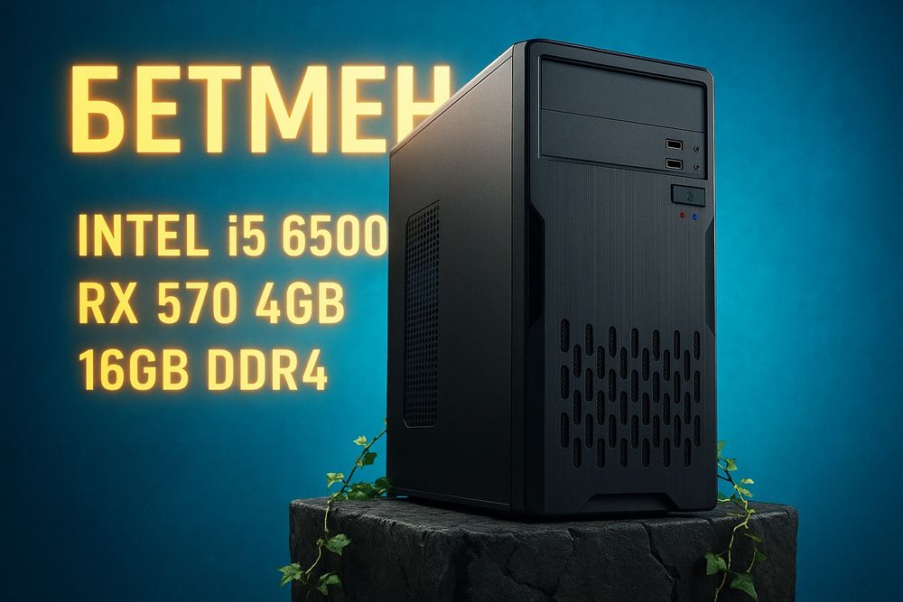 БЕТМЕН, I5 6500/RX 570 4gb/16gb Ігровий комп’ютер игровой компьютер пк