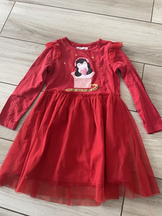 Sukienka czerwona święta Sinsay 110