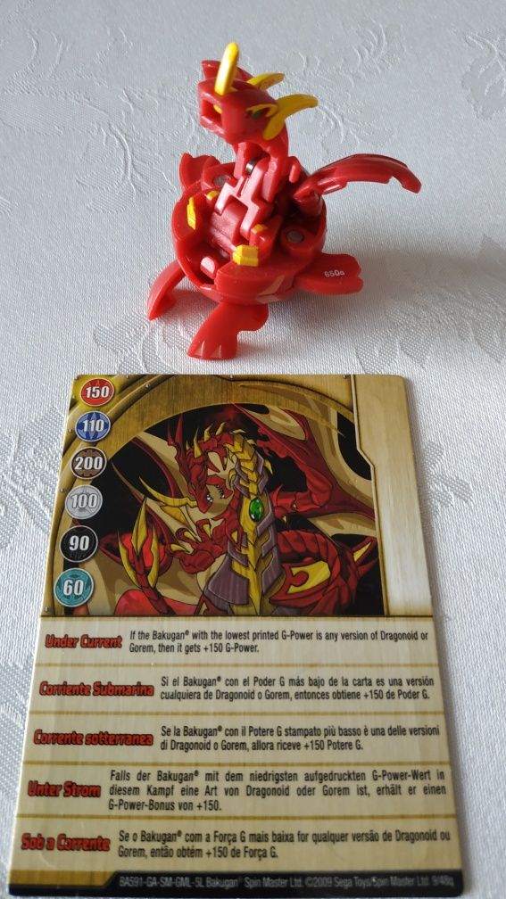 Bakugan Neo Dragonoid B2 z kartą magnetyczną i 2 kartkami specjalnymi