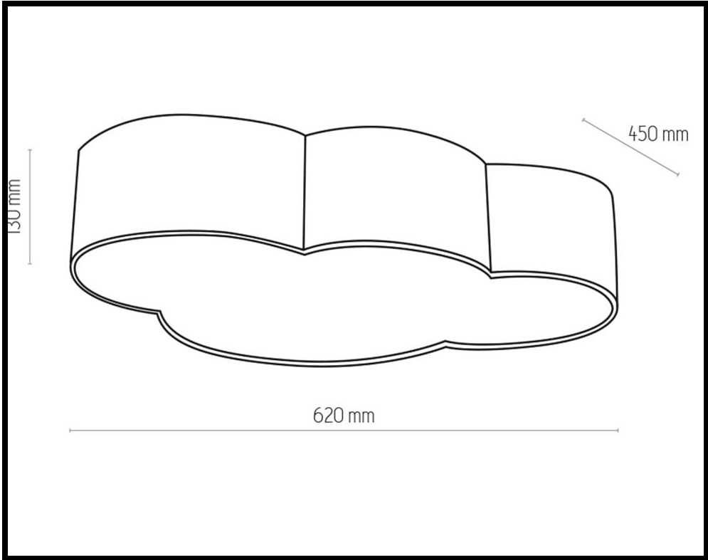 Lampa sufitowa TKLighting Cloud