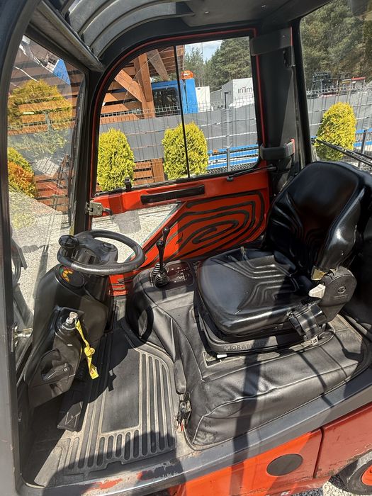 Wózek widłowy linde H18T wolny skok maszt triplex z Niemiec