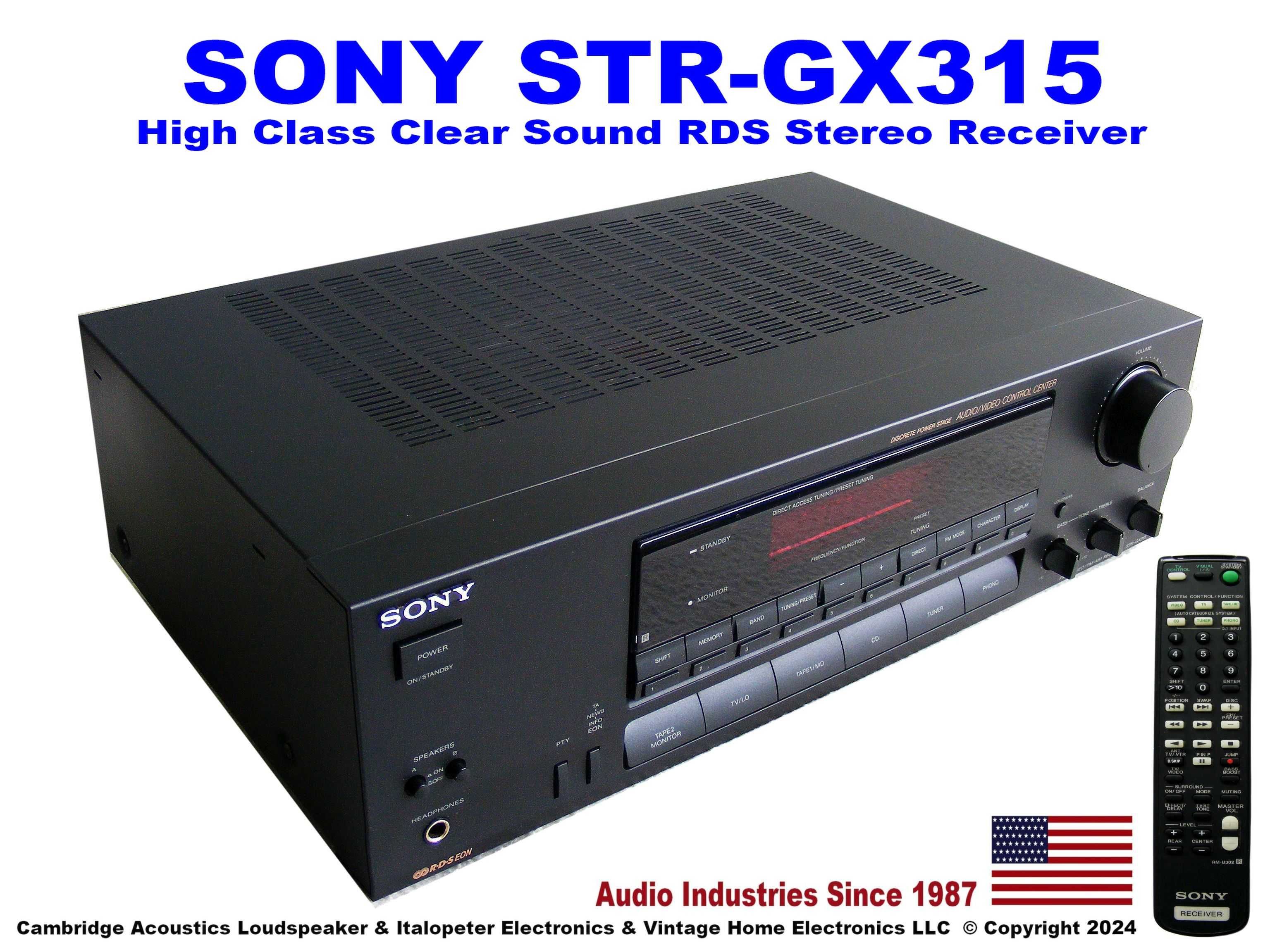 SONY STR-GX315 / Pilot / RDS / High Class 1994r. / Nowy Nieużywany