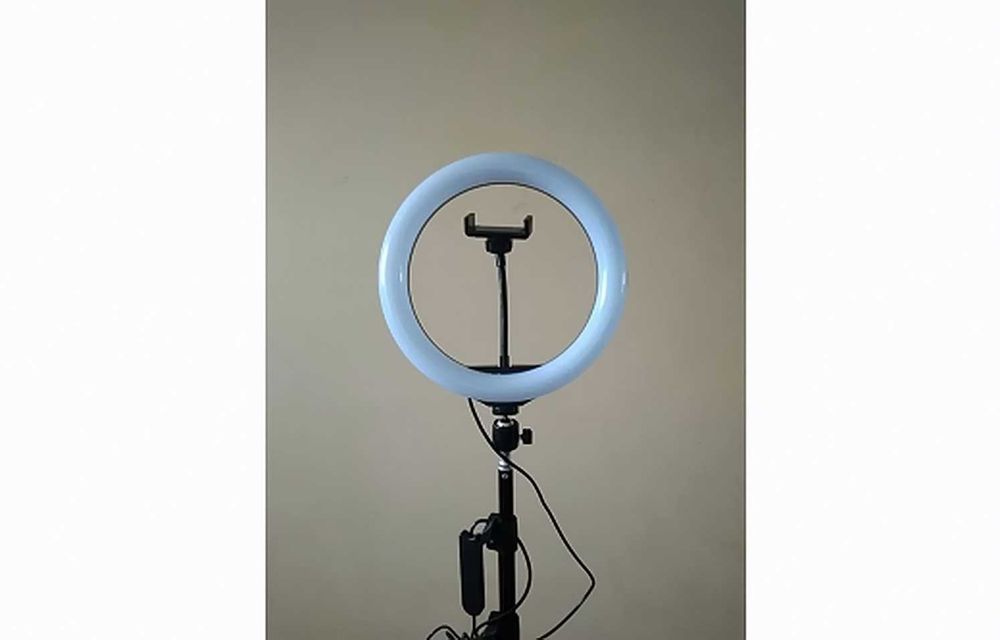 Кольцевая лампа 26 см RGB со штативом на 2 метра