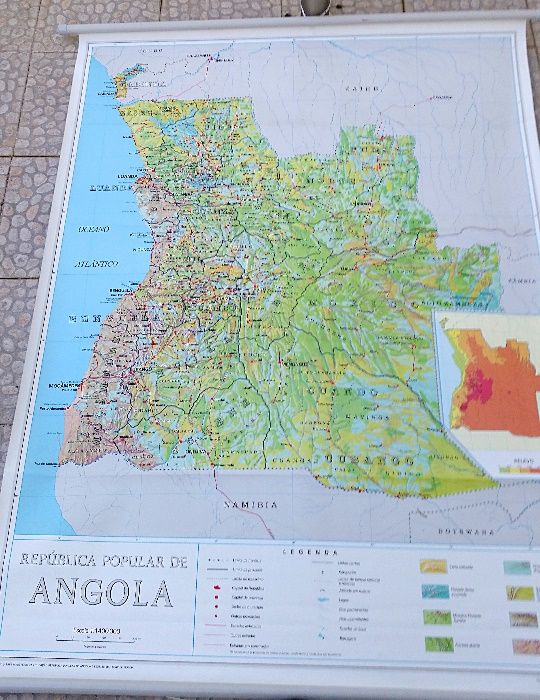 Mapa de Parede - ANGOLA