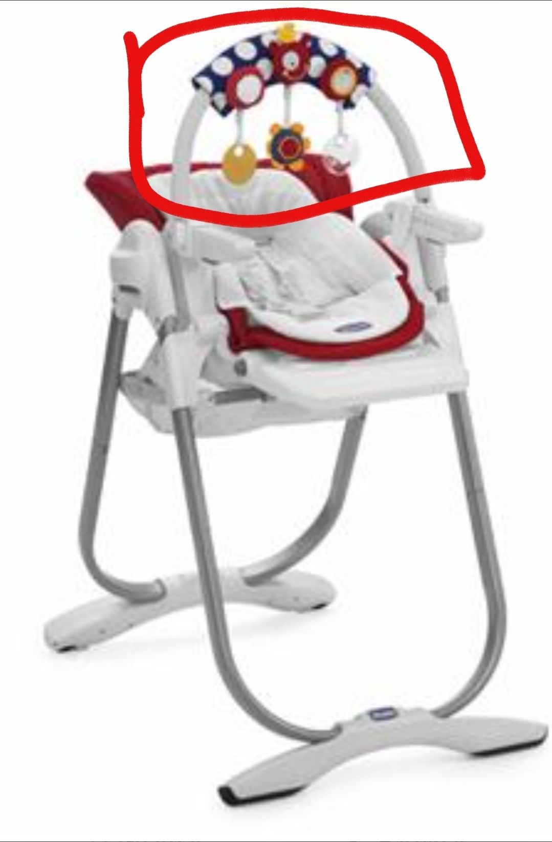 Forro Brinquedo Arco Cinto Tabuleiro Usado Cadeira Refeição CHICCO Pol
