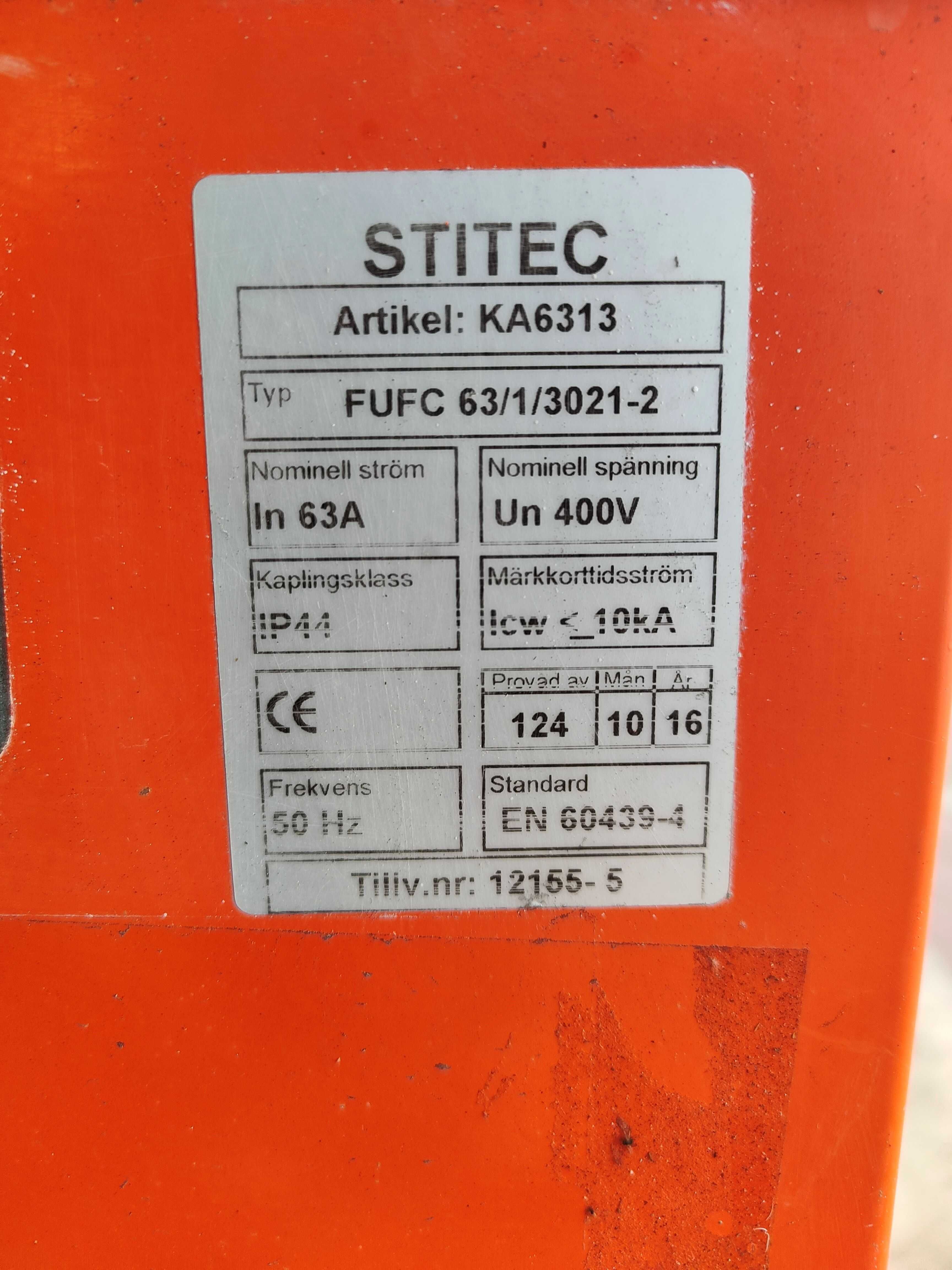 Rozdzielnia budowlana przenośna 63A 100A RBtka skrzynka elektryczna