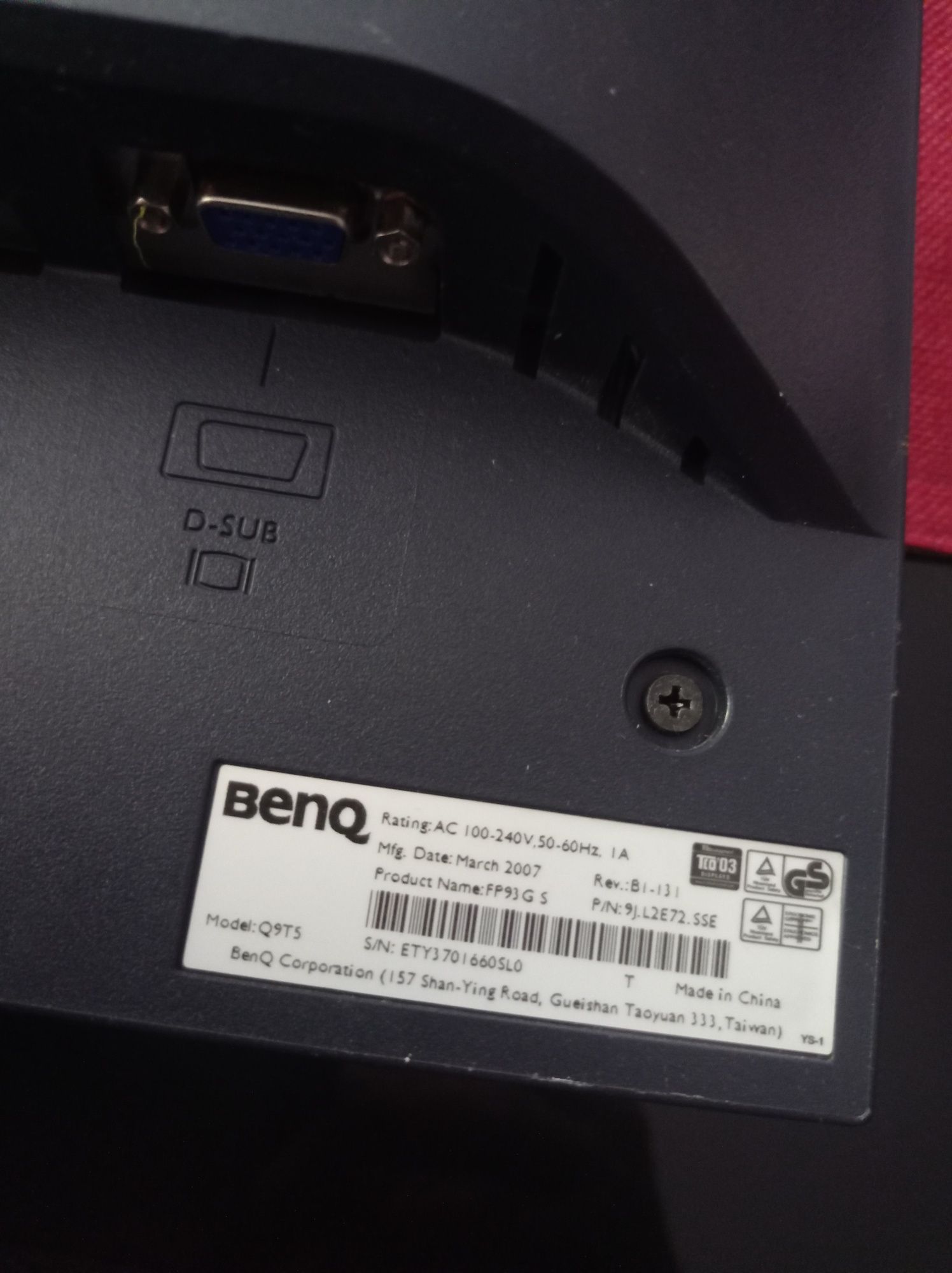 Monitor BenQ FP83GS