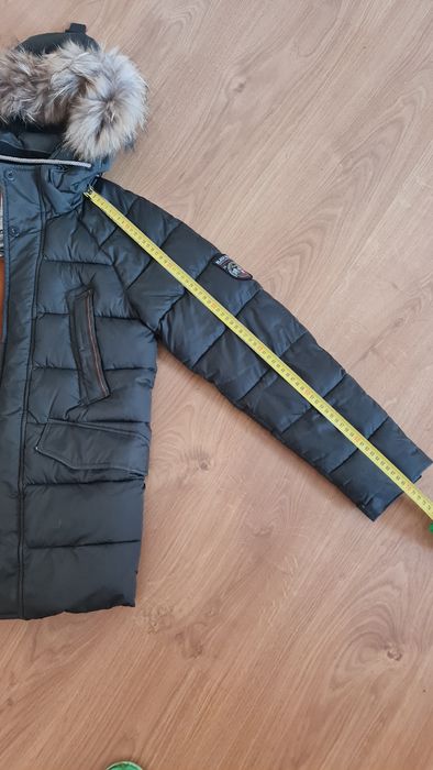 Подростковая зимняя куртка-пуховик аляска 40р