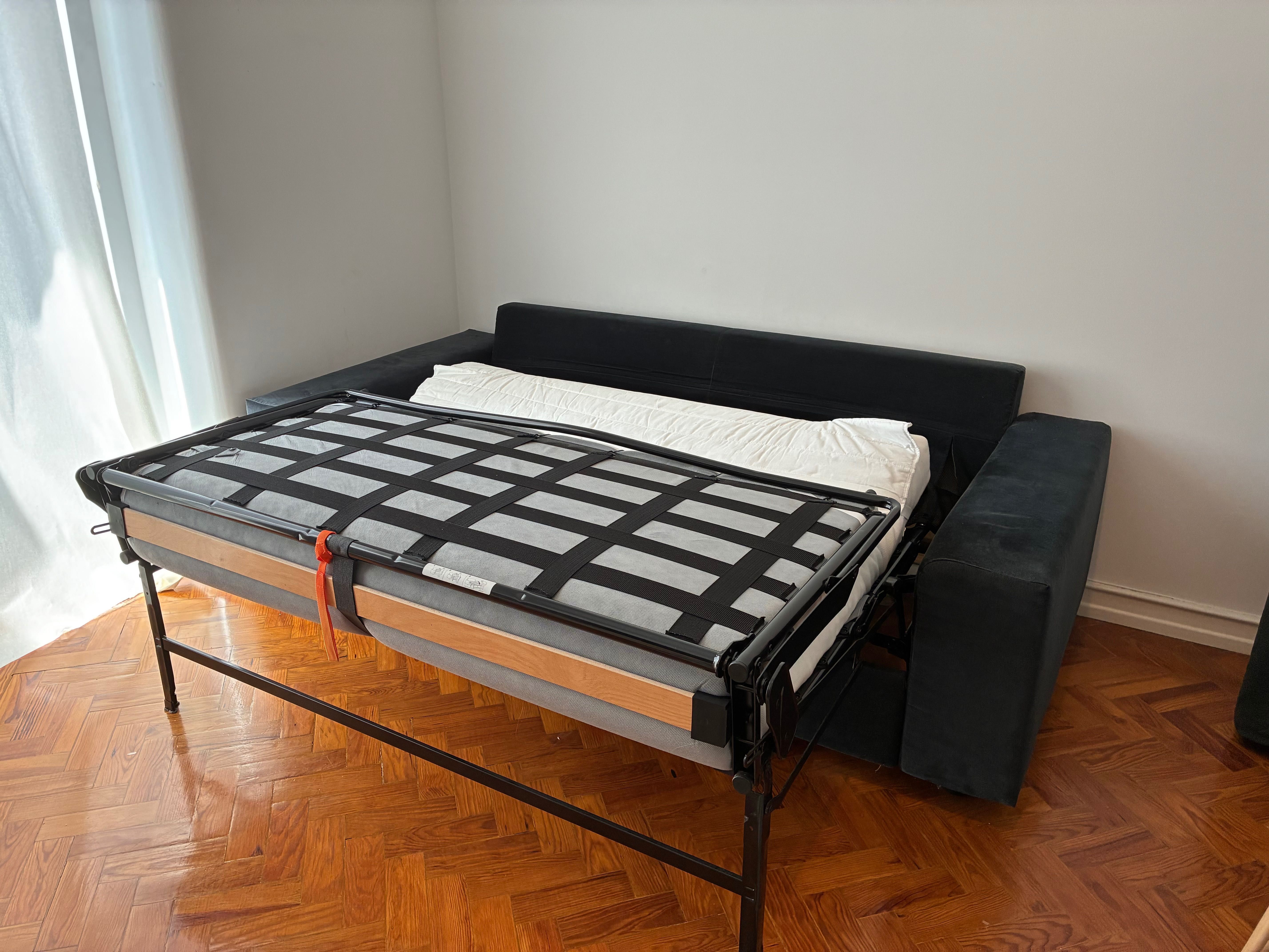 Sofá‑cama IKEA Vilme 2 Lugares (Base de Molas) – Em Excelente Estado!