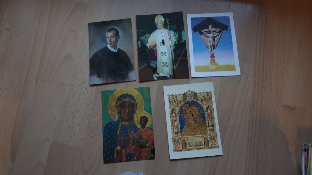 12 starych kartek Religia Jezus Maria JP2 Papież