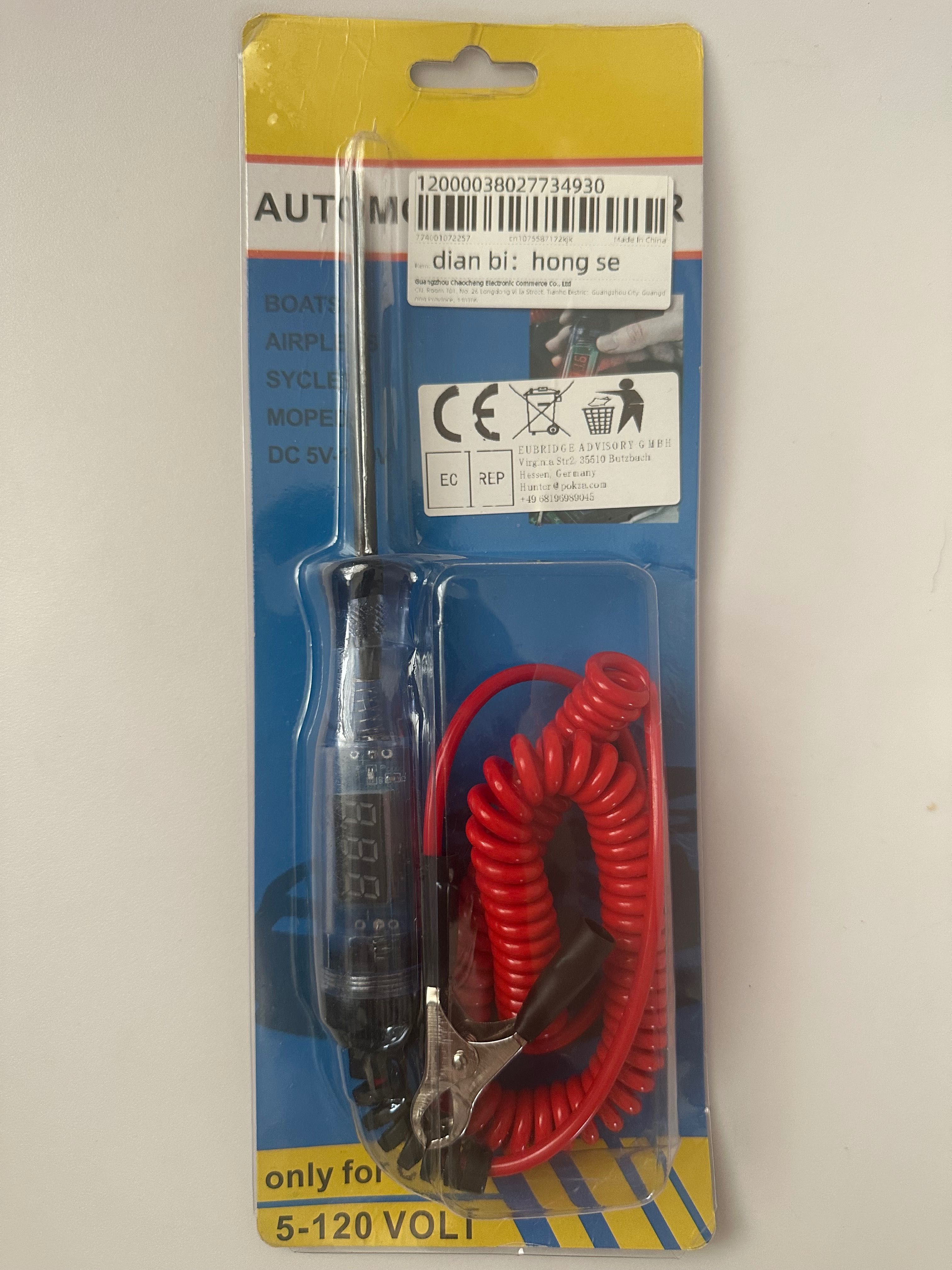 Tester próbnik napięcia prądu probówka 3V - 24V - 120V