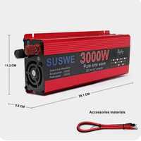 Инвертор 12V - 220V 3000W ЧИСТАЯ СИНУСОИДА