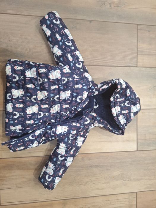 Ciepła kurteczka granatowa r. 80