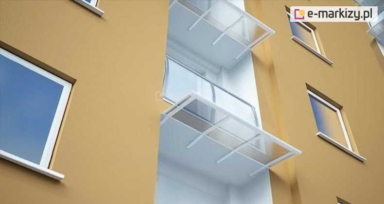 Daszek na balkon zadaszenie balkonu loggia poliwęglan