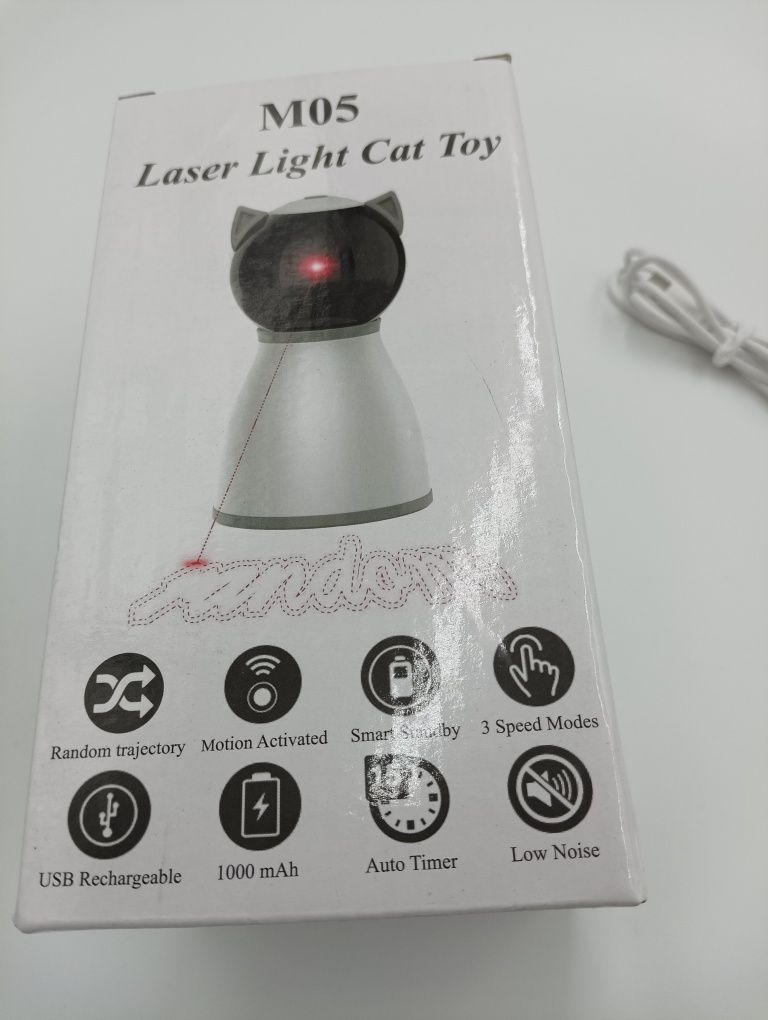 Zabawka laser dla kota z czujnikiem ruchu