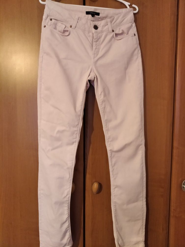 Spodnie Lindex jeansowe różowe rozmiar S/M