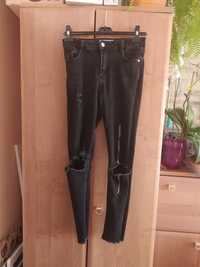 Spodnie jeansy dżinsy z rozdarciami bawełniane elastyczne r 38 M Denim