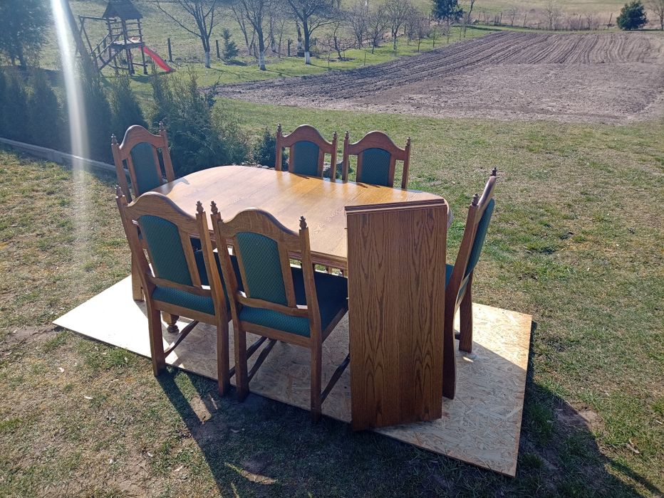 NOWA CENA Stół i 6 krzeseł