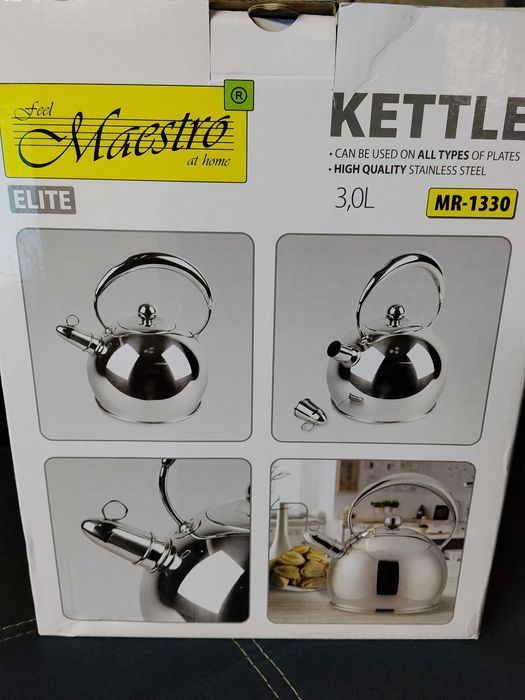 Чайник MAESTRO 3/0 л с свистком новый в упаковке