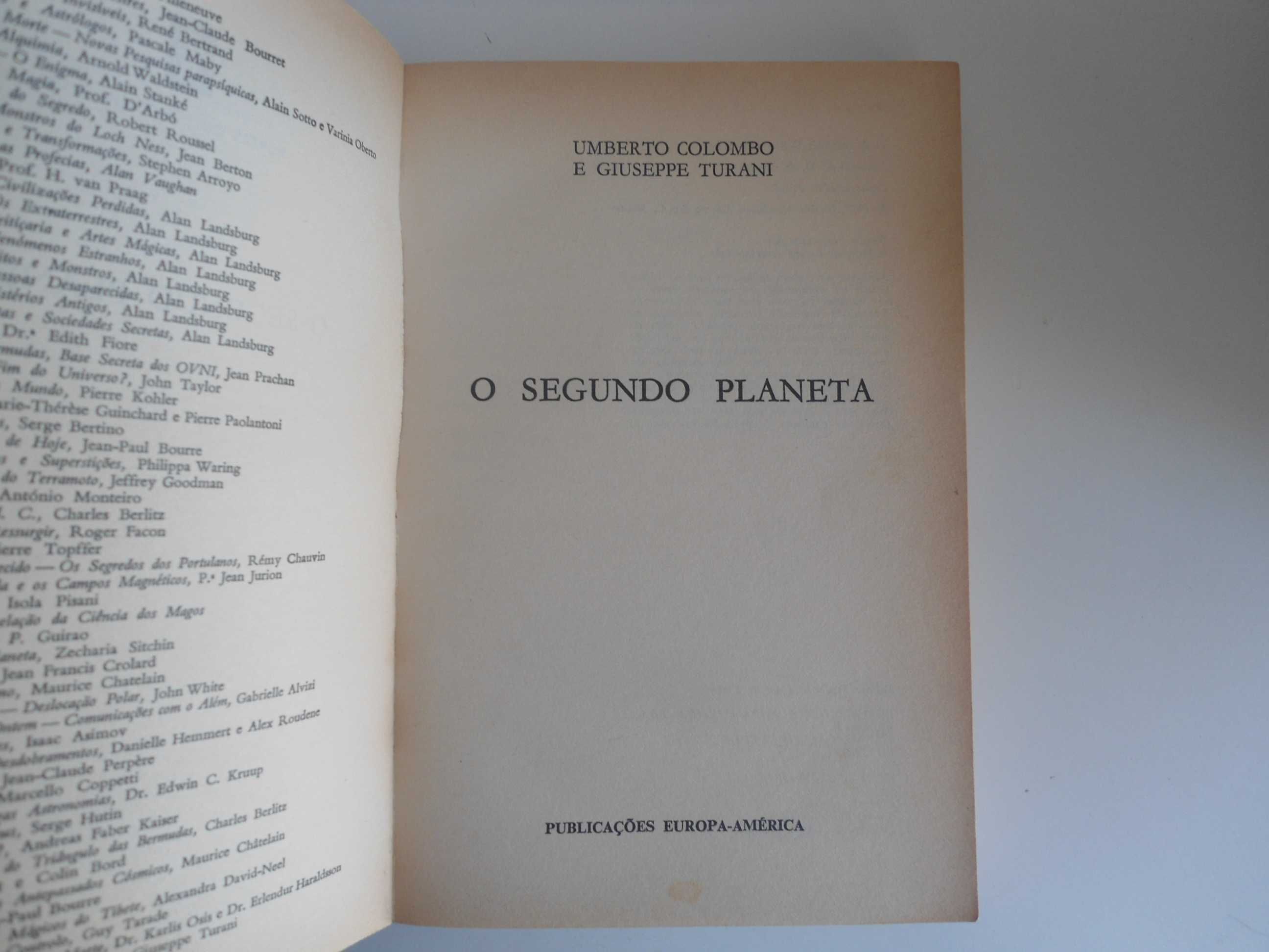 O Segundo Planeta de Umberto Colombo e Giuseppe Turani