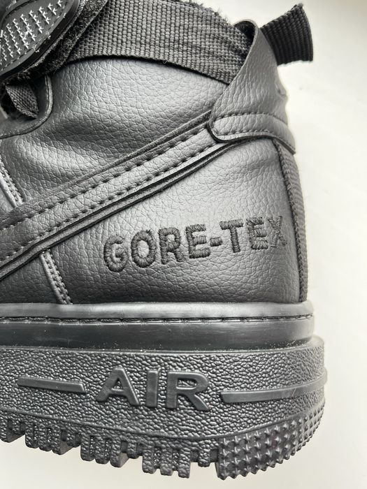 Чоловічі зимові кросівки Nike Force 1 (Gore-Tex) Black 41р (Хутро)