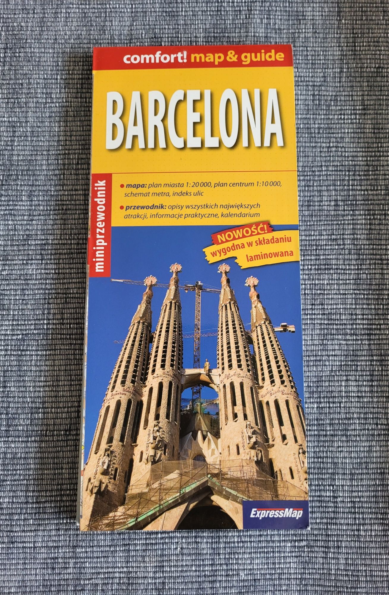 Mapa Barcelona+ miniprzewodnik, laminowana, ExpressMap