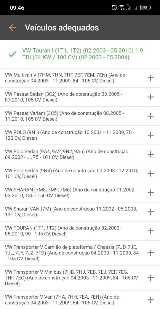 Kit distribuição VW