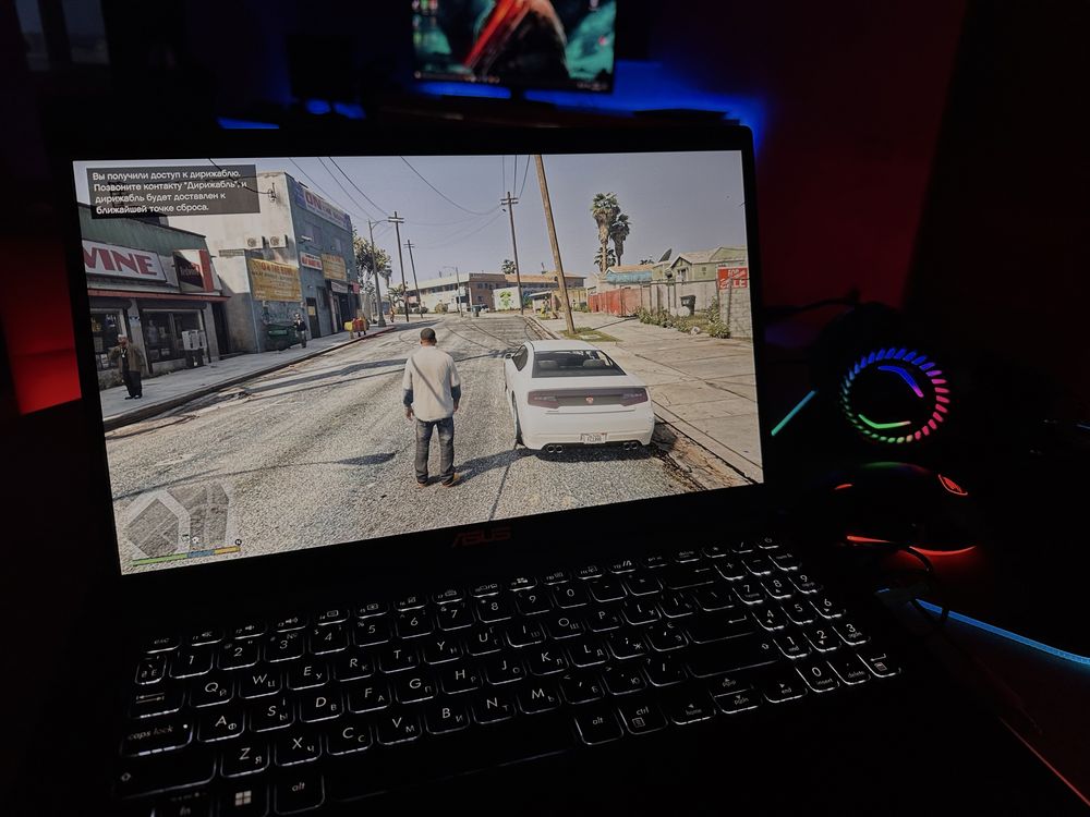 Игровой ноутбук Asus + игровые девайсы!