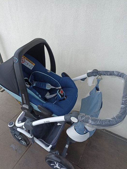 Wózek 3/1 Bebetto tito z fotelikiem maxi Cosi