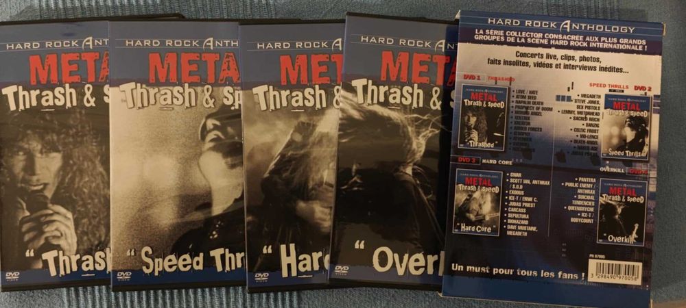 dvds Hard Rock Heavy Thrash Exodus Kiss Anthrax